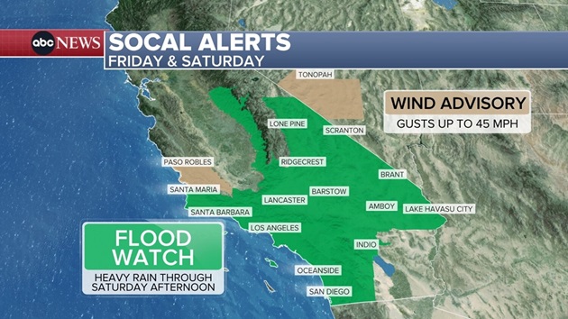 Millions under flood watches, evacuation orders in place as Southern California burn scar areas brace for storm