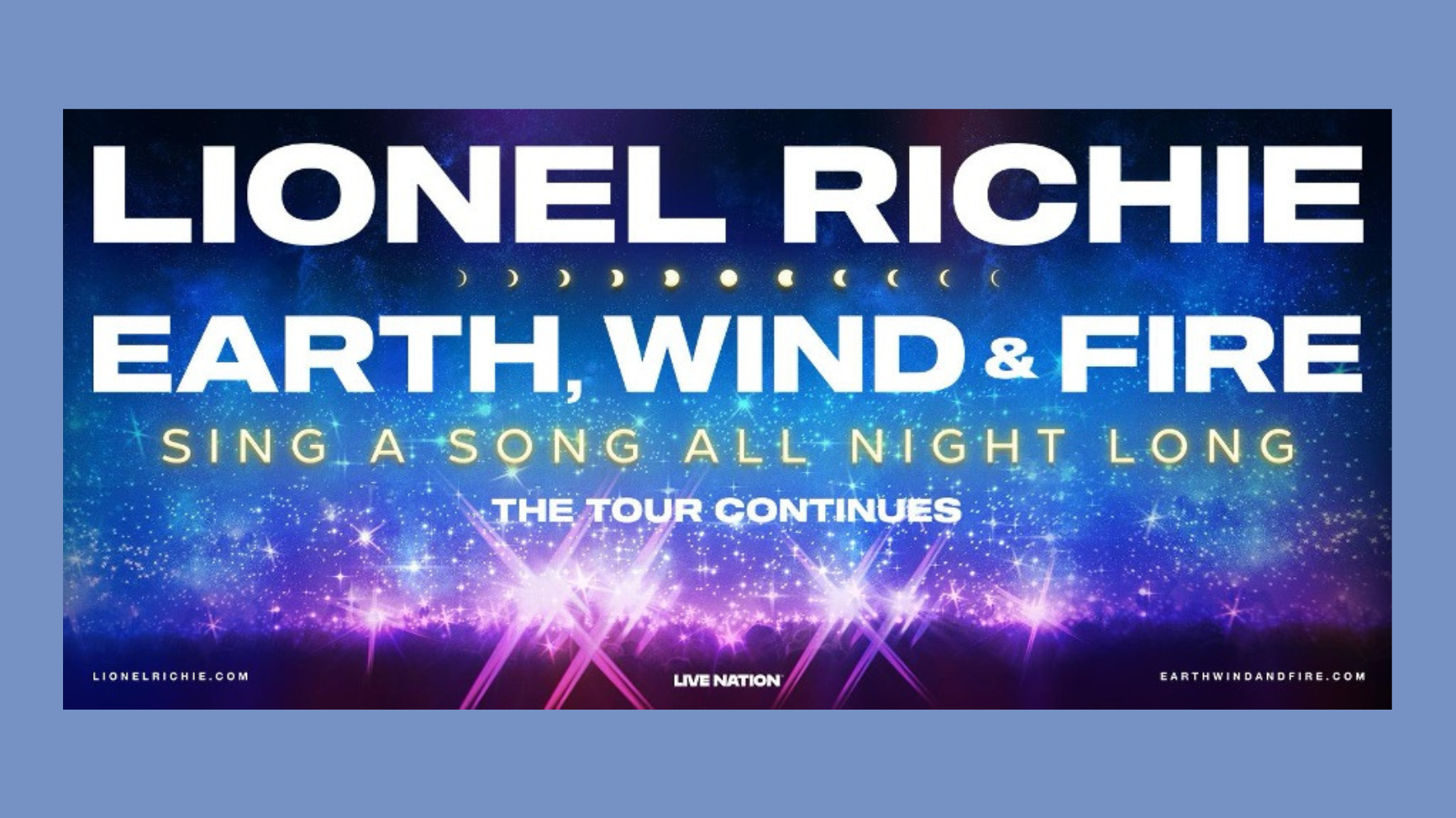 Lionel Richie and Earth, Wind & Fire announce new Sing a Song All Night Long tour dates